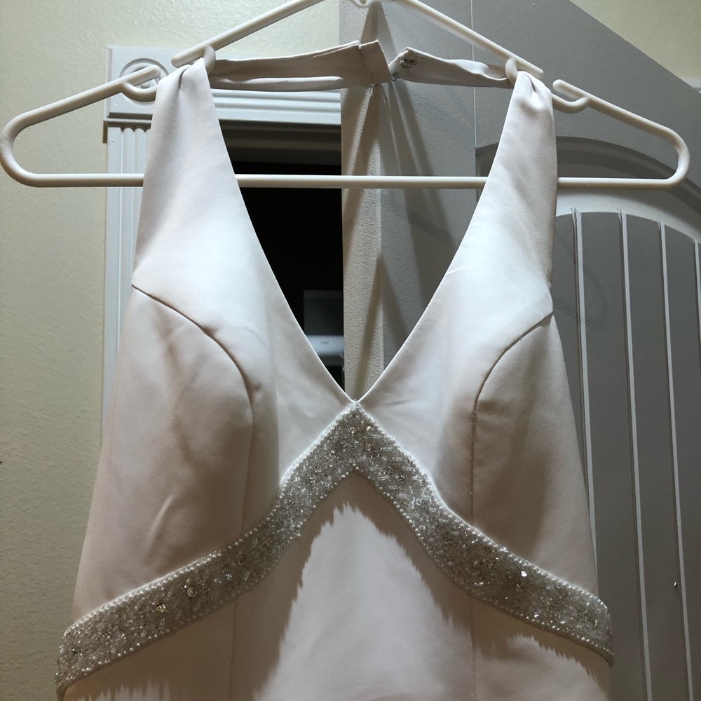 David’s Bridal halter wedding dress size 2